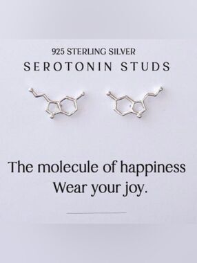 Serotonin Earrings Sterling Silver